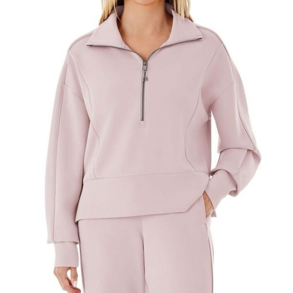 NWT Member's Mark Sandwash Half Zip Pullover Pink - Size XL
